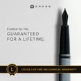 thumbnail image 3 of Cross Calais Matte Gray and Black Lacquer Fine Nib Fountain Pen, 3 of 7