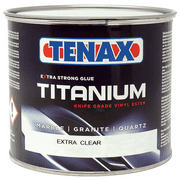 Tenax - Titanium Extra Clear Knife Grade Glue - Ideal for Stone Repair, Laminations and Seams - Quart