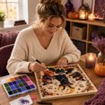 thumbnail image 3 of Halloween Ghost Pearl Art DIY Kit 3D Pearl Bead Painting Set for Adults with Canvas and Frame Spooky Cute Handmade Craft DIY Halloween Wall Art Decor Beginner Seasonal Party Gift, 3 of 4