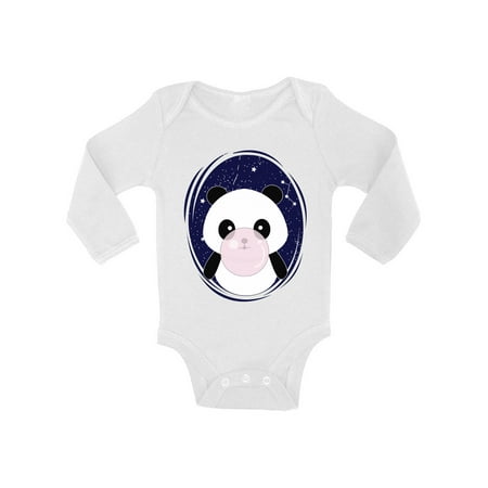 

Baby T Shirts - NB 6M 12M 18M - Panda Bodysuit