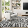thumbnail image 3 of Area Rugs for Living Room, 6'x9' Washable Moroccan Neutral Geometric Low Pile Non-Slip Rug for Bedroom Kitchen Dining Room Entryway, 3 of 9