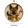 thumbnail image 3 of Christmas Dog Glass Ornament For Christmas Tree With Hanging Loop Hand Crafted High Quality Blown Glass Decoration That Delights Dog Lovers And Enthusiasts Elevating Your Holiday Decor, 3 of 6