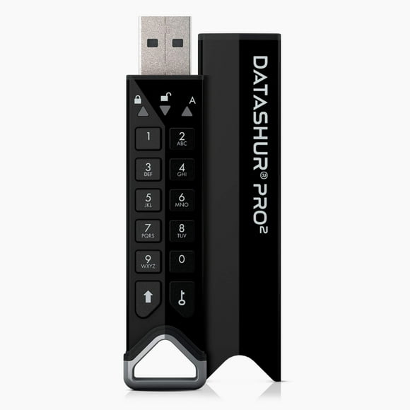 iStorage datAshur PRO2 8 GB | Secure Flash Drive | FIPS 140-2 Level 3 Certified | Password protected | Dust/Water-Resistant