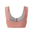 thumbnail image 4 of Razzly Comfortable Front Closure Women's Non Wired Bra Vest Style For Mature Women Lightweight And Versatile Everyday Wear Bras for Women,wireless bras for women Bras for Women No Underwire(Pink,44), 4 of 5