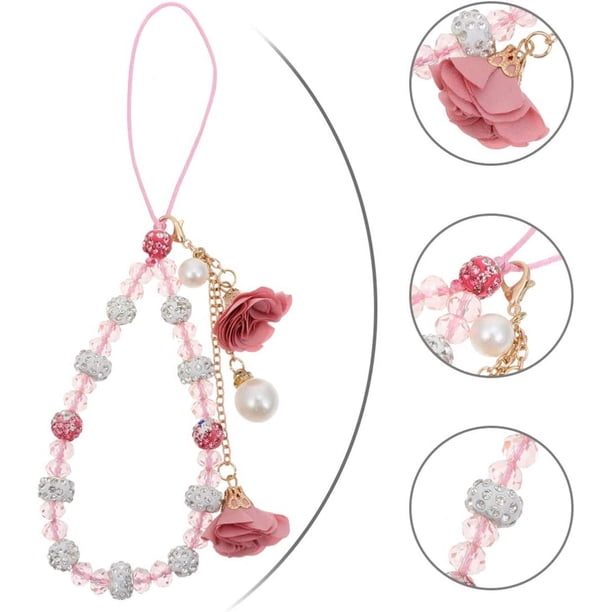2 Correas De Pulsera Con Cuentas Para Teléfono, Correa De