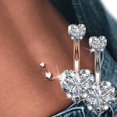 thumbnail image 2 of 1 unidad de anillos de acero para el Ombligo, Piercing de cristal para el Ombligo, estilo corazón, Piercing para el Ombligo, pendiente para el Ombligo, joyería Sexy para el cuerpo, Ombligo Tan Jianjun unisex, 2 of 2