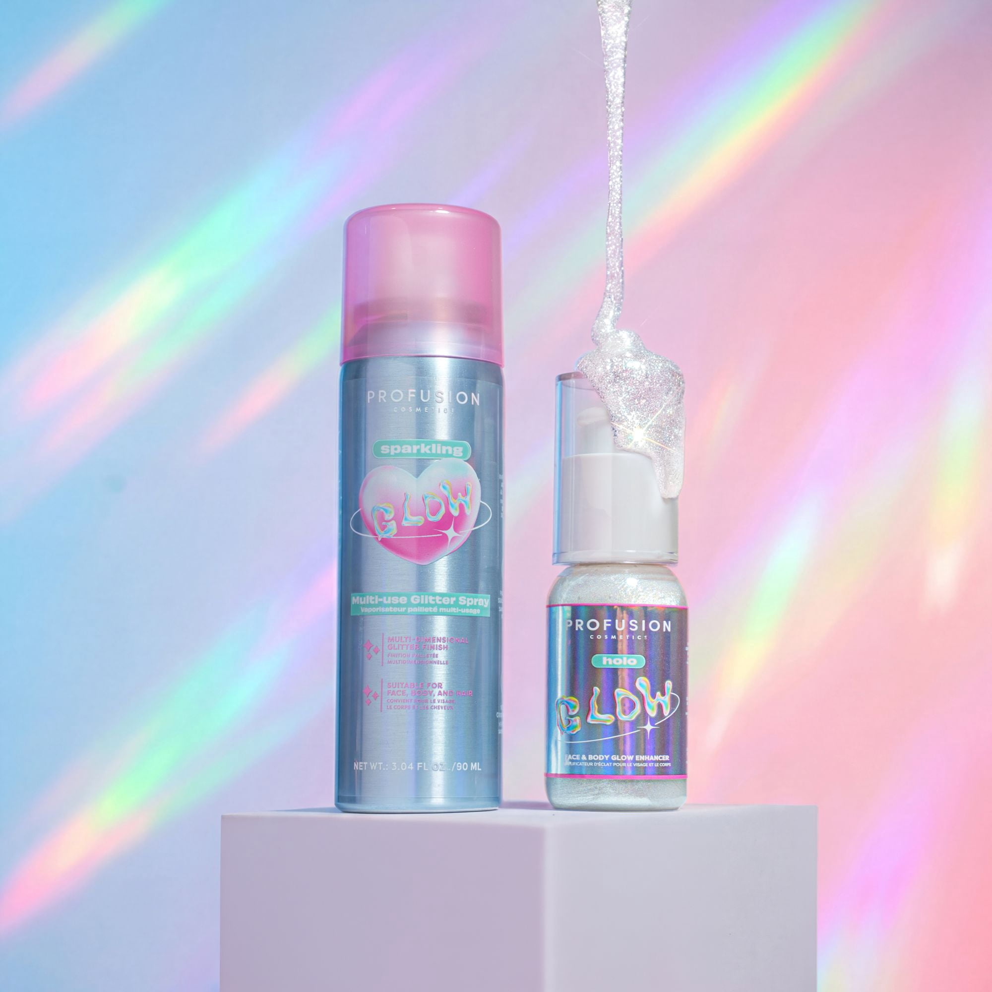 Profusion Cosmetics Out of this Glow - Sparkling Glow Multi-use Glitter Spray .74 fl oz