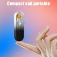 thumbnail image 5 of Snmubt Thin And Light Induction Charging Lighter Gradient Windproof Cigarettes Lighter Mini Pocket Portable Cool Color Light Igniter (Multicolor), 5 of 6