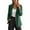 Green, variant on Women Open Front Lapel Blazer Dual Reinforced Seams 15 Colors Wrinkle Resistant Loose Office Work Suit Jacket 1pc S-XXXL True To Size Plus Size Friendly