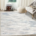 thumbnail image 2 of HOMERRY 4' x 6' Geometric Area Rug for Living Room Indoor Washable Non-Slip Abstract Carpet, Gray/Blue, 2 of 5