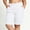 White, variant on OGLCCG Women's Bermuda Shorts Plus Size Work Casual Stretchy Athletic Golf Shorts High Waist Summer Walking Knee Length Shorts,Wine