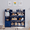 Dark Blue, variant on Sturdis Kids Toy Storage Organizer With Bookshelf and White Bins