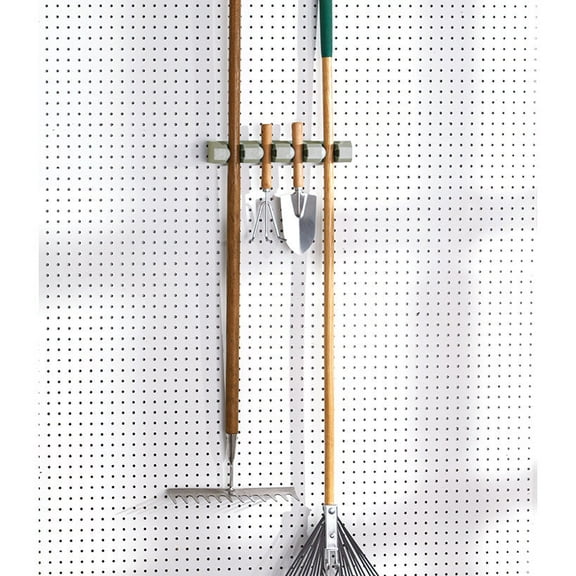 Mop & Broom Wall Mounted Storage Organizer Rack - 4 Slots