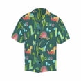 thumbnail image 5 of Camisas para niños con dinosaurios kawaii para hombres, ropa con estampado 3D, camisa hawaiana de vacaciones, camisetas de manga corta Y2k, ropa vintage, blusa con solapa, 5 of 5