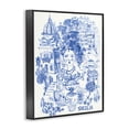 thumbnail image 2 of Stupell Industries Glam Sicilia City In Blue Black Framed Giclee Art, 11 x 14, by Karolina Sato, 2 of 8
