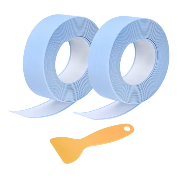 2 Rollos de Cinta de Sellado, 0.9" x 10.5Ft Cinta de PVC, Azul