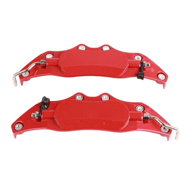 Cubiertas de pinza universales Cubierta protectora de pinza de freno de aleación de aluminio de gran resistencia para automóvil Rojo Pequeño Jadeshay A