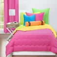 thumbnail image 3 of Crayola Robin's Egg Blue and Turquoise Blue Reversible Comforter Set, 3 of 7
