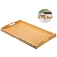 thumbnail image 2 of Tray Serving Tray Bamboo Wood - Particularly Stable And Light Wooden Tray, 2 of 5