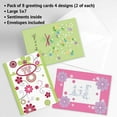 Thinking of You Greeting Cards Value Pack III Set of 8 (4 Designs