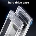 thumbnail image 3 of 2pcs 2.5 Inch HDD SSD Case SATA to USB 3.1 Type C 4TB Transparent External Hard Drive Housing Compatible UASP SATA III,2 x 2.5 inch Hard Disk Case (Hard Disk Not Included), 3 of 7