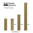 thumbnail image 6 of Peel and Stick Solid Wood Wall Paneling, Assorted Length, 5-inch Width, 19 sq ft, 6 of 7