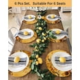 thumbnail image 4 of 13 Inch Round Placemats Set of 4, Fall Orange Pumpkin Non Slip Heat Insulation PP Table Mats, Thanksgiving Maple Leaf Sunflower Washable Place Mats for Kitchen Dining Party Table Decor, 4 of 7