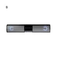 thumbnail image 1 of Wireless Speaker Rechargeable Double Horn Mega Bass Bluetooth-compatible 5.0 Sound Bar for PC- B, 1 of 5