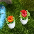 thumbnail image 5 of Cheers US 5Pcs/Set Artificial Succulents Plants Fake Mini Potted Succulent Plant in Pots Faux Plastic Decor for Office Home Bathroom Table Desk Bedroom Colored Aesthetic Decoration, 5 of 7
