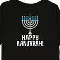 thumbnail image 4 of Inktastic Happy Hanukkah Menorah Boys or Girls Long Sleeve Toddler T-Shirt, 4 of 5