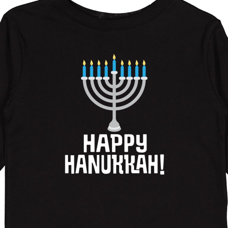 Happy Hanukkah Menorah Toddler Long Sleeve T-Shirt photo 4