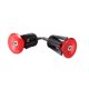 thumbnail image 3 of Par de tapones para extremos de bicicleta para un agarre seguro, tapas de aluminio rojo para manillar de bicicleta, 3 of 5