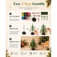 thumbnail image 4 of DIY Beaded Christmas Tree Kit, 3D Bead Pearl Art Craft Set with Colorful Beads and Sparkling Decor, Tabletop Holiday Decoration (Christian faith), 4 of 7
