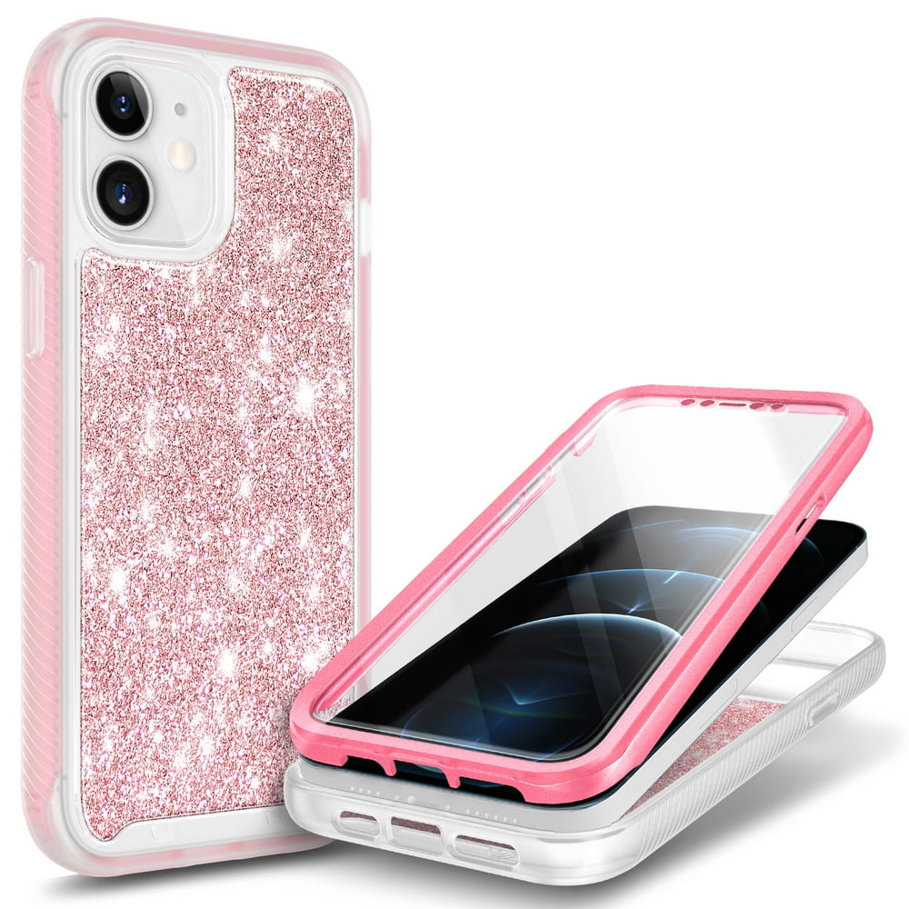 For iPhone 12 Mini Case, with Builtin Screen Protector, Nagebee FullBody Protective Rugged