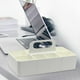 thumbnail image 4 of Caja de almacenamiento con múltiples compartimentos, cesta apilable, organizador para el hogar blanco, 4 of 9