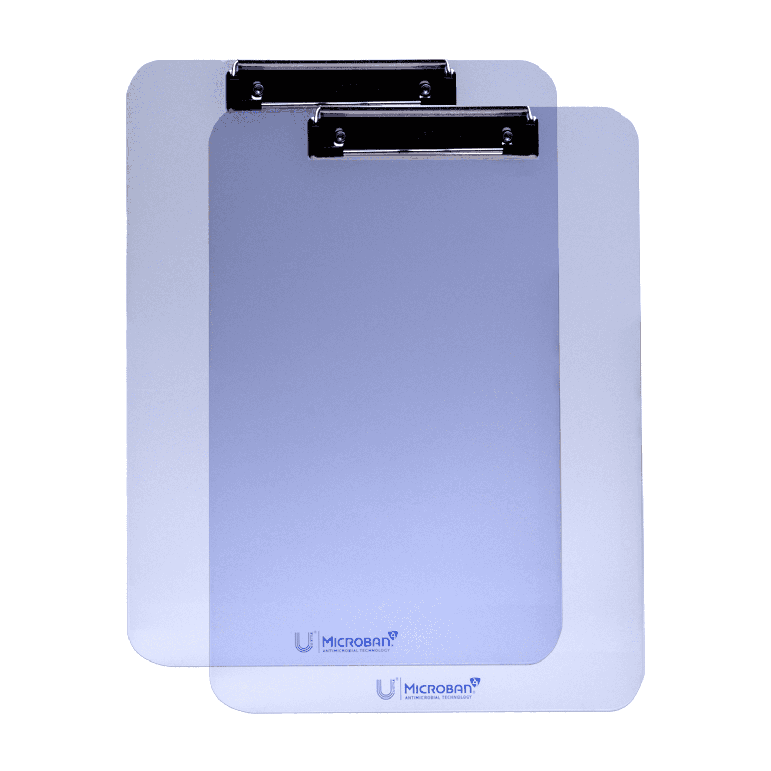 U Style 6pk Antimicrobial Acrylic Clipboard with Microban ®, Clear Acrylic, 6 Pack