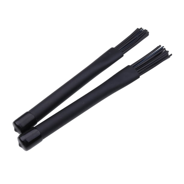 1 Par Jazz Drum Brushes Retráctil Drum Brush Sticks Para Piezas De Instrumentos De Percusión - Negro, se describe Sunnimix Cepillos de tambor