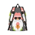 thumbnail image 2 of Rateoe Summer Gnome 1 Pattern Canvas College Laptop Backpack,Travel Daypack,Durable Rucksack Travel Notebook Bag School Backpack Book Bag for Men Women-Medium, 2 of 7