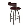 thumbnail image 2 of 861 Artemis 30" Swivel Bar Stool with Bronze Finish and Canter Bordeaux Seat and Back, 2 of 5