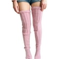thumbnail image 2 of Diconna Chaussettes Hautes en Tricot Torsadé pour Femmes et Filles Automne Hiver, 2 of 9