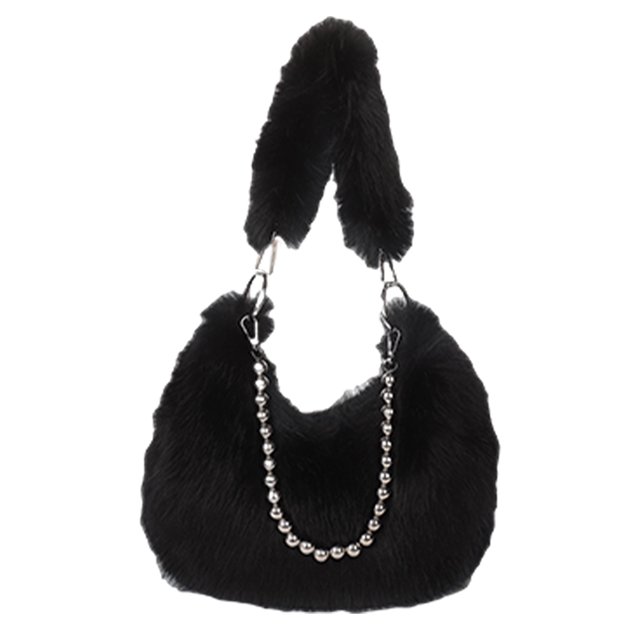 Bolso Bandolera para Axilas Felpa Moderno Hombro en Peludo ()
