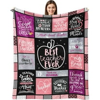 Christmas Teacher Gifts for Women, Teacher Appreciation Gifts, Best Xmas Gifts for Teacher Women from Student, Teacher Thank You Gift Ideas, Present for Teacher Female Throw Blanket 60"x50"