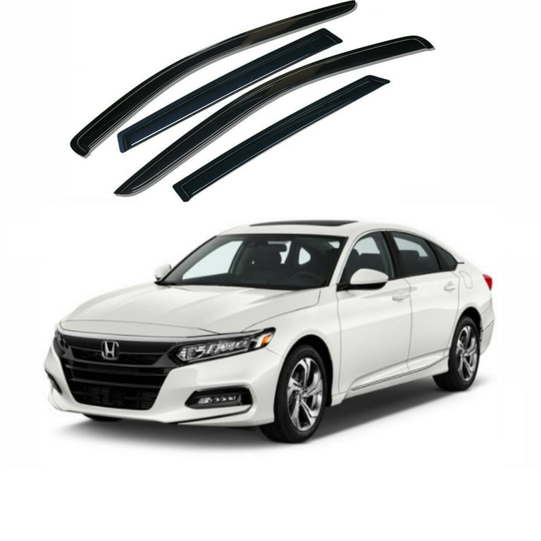 Smoke Side Window Vent Visors Sun Rain Guards Wind Shades for