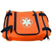 First Aid Responder EMS Emergency Medical Trauma Bag EMT, Fire Fighter, Police Officer, Paramedics, Nurse (Orange)