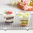thumbnail image 2 of 40 Pcs 8 oz Plastic Dessert Cups Set with 40pcs Plastic Dessert Cups, 40pcs Lids and 40pcs Sporks, Clear Square Cake Cups Dessert Containers for Pudding Parfait Fruit Yogurt and Shortcake, 2 of 7