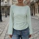 thumbnail image 1 of Xuyuer Long Sleeve Shirts for Women Business Casual Round Neck Tops Fall Fashion Clothes Workout Plus Size Teacher Winter Outfits 2025, 1 of 5