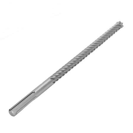 

Rotary Hammer Drill Bit Carbide 6 Flute 20mm Hole 285mm Drilling Depth 400mm Length for Cement Brick