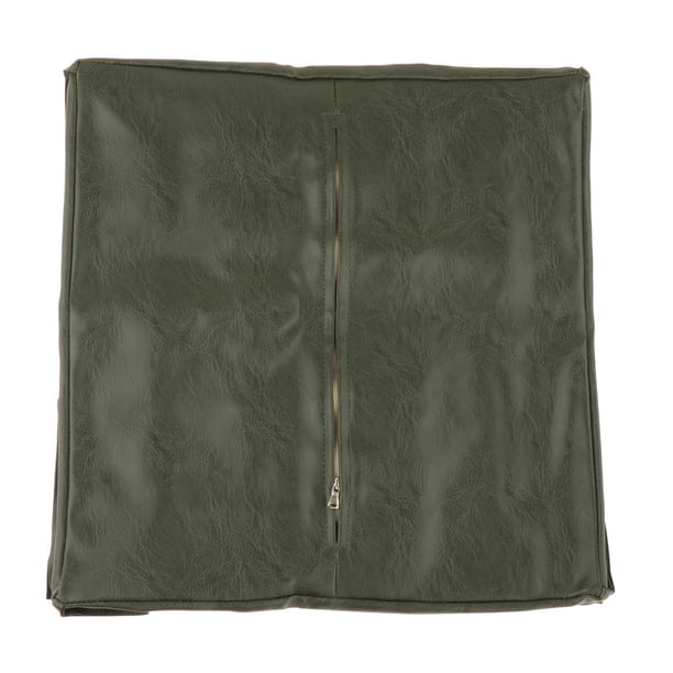 Funda de asiento otomana marroquí cuadrada sin relleno, funda de puf, funda de sofá, cojín de asiento Verde