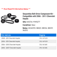 thumbnail image 2 of Serpentine Belt Drive Component Kit - Compatible with 2006 - 2011 Chevy Impala 2007 2008 2009 2010, 2 of 2