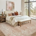 thumbnail image 6 of Garvee 10'x13' Area Rugs, Oriental Rug Floral Print Rugs Soft Washable Rugs for Living Room Bedroom Home Decor, Non-Slip Durable Carpet, Light Pink, 6 of 9